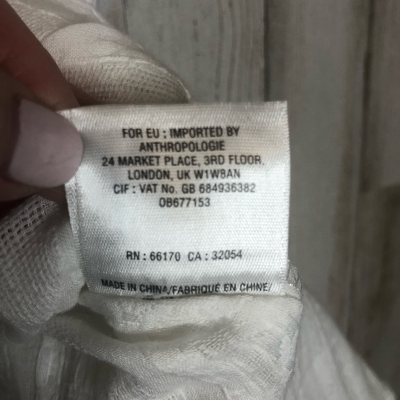 ANTHRO Postmark Londra Layered Tunic White XS - Picture 9 of 12